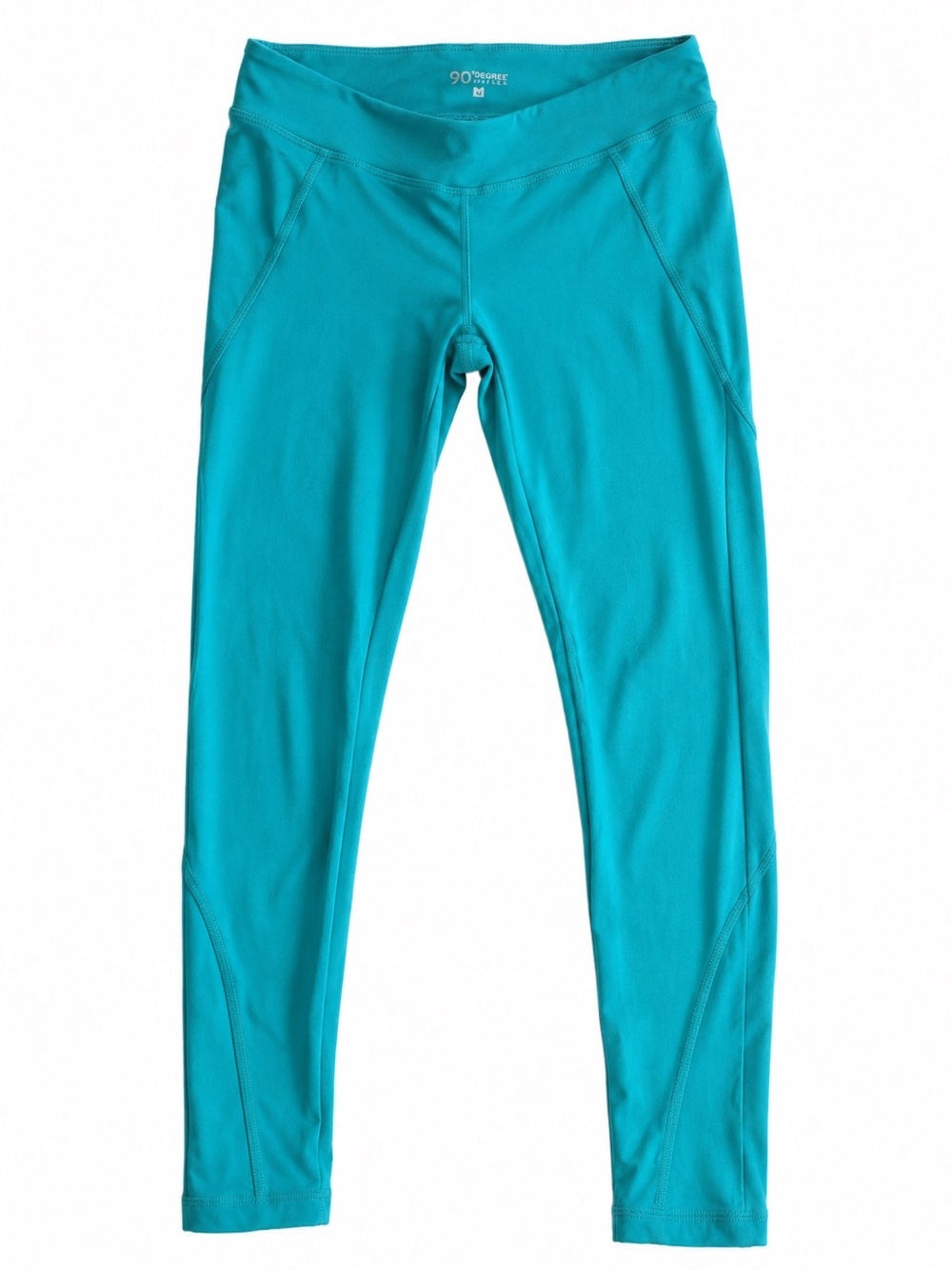90 degrees aqua teal kids spandex leggings